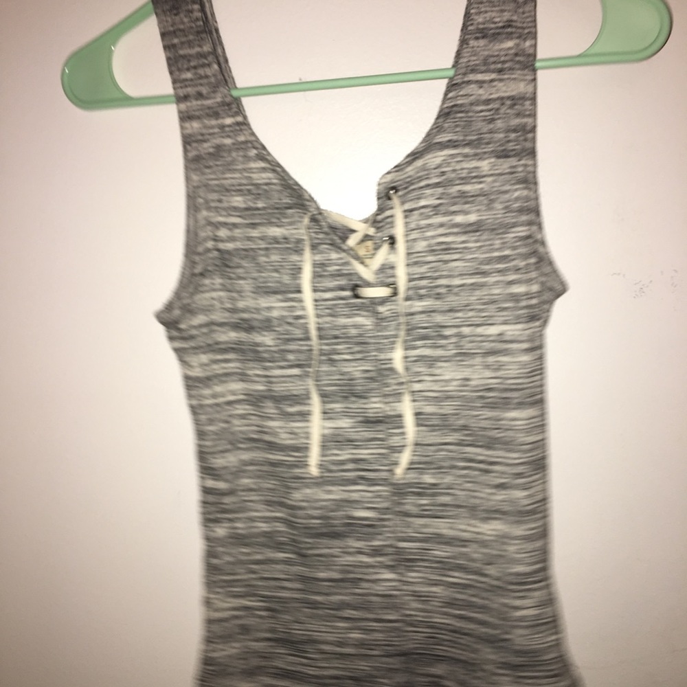 Lace up tank top